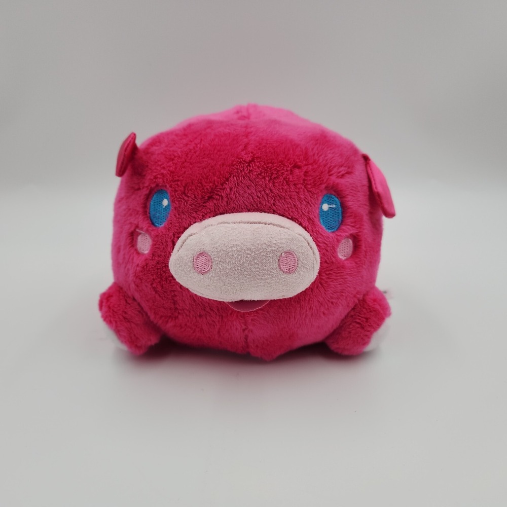 Little Tikes Wiggimals Pig Pink White Stuffed Animal Ball Music Moves 6"‎ Toy